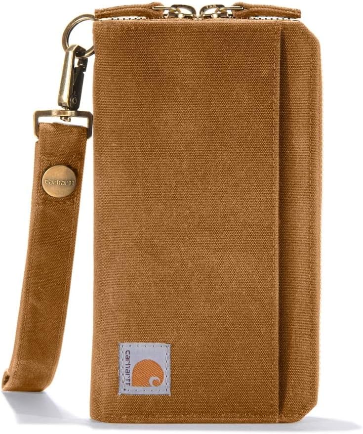 

Carhartt Women's B0000246 Женский кошелек-клатч из нейлоновой утиной ткани Lay-Flat, Carhartt Brown