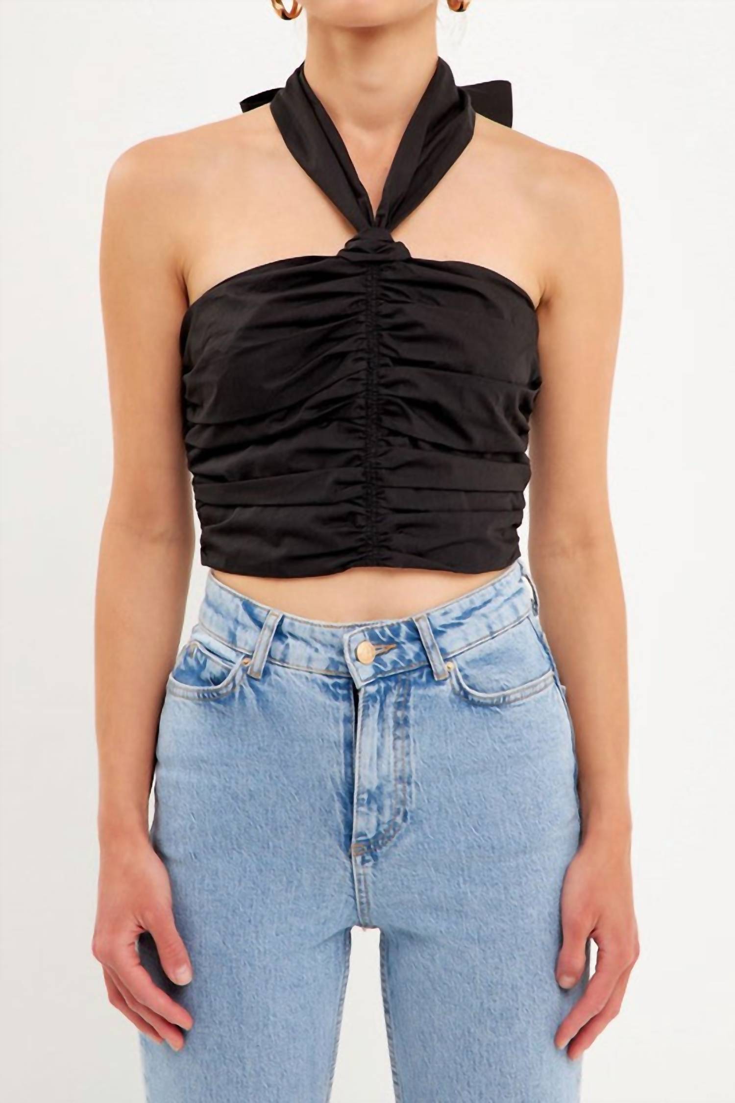 

Топ «Stuck In A Loop» черного цвета 2.7 AUGUST APPAREL