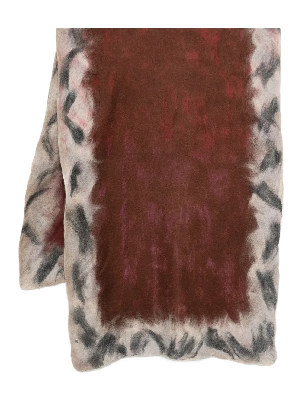 

Шарф с ломаным краем Silvana, красный