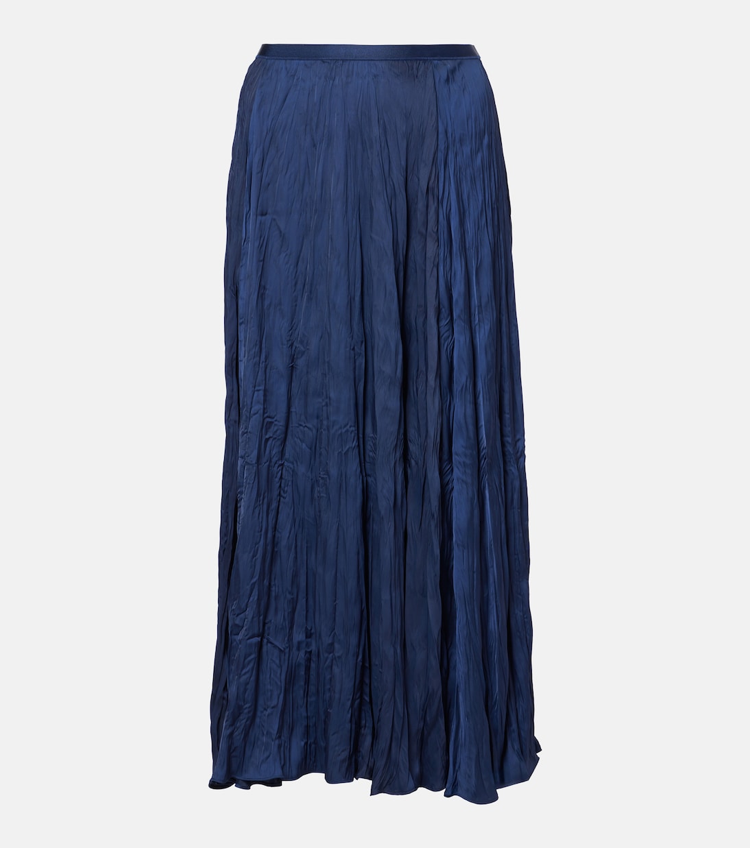 

Юбка миди из жатого атласа Polo Ralph Lauren, Newport Navy