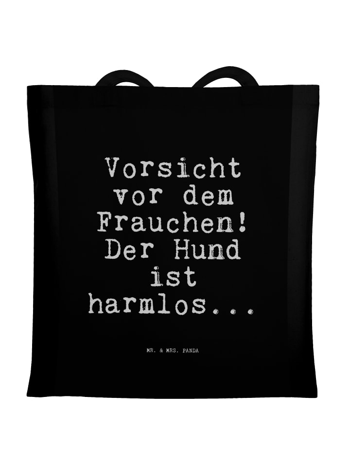 

Mr. & Mrs. Panda Сумка: Остерегайтесь владельца!... с надписью черным цветом