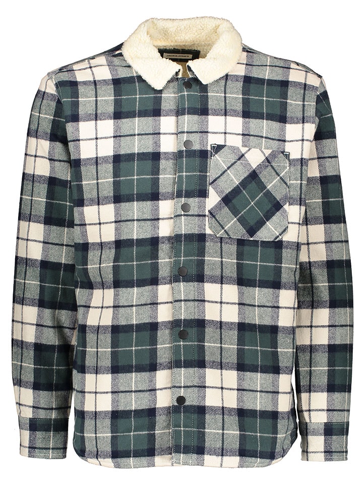 

Рубашка Jack & Jones, цвет petrol/creme