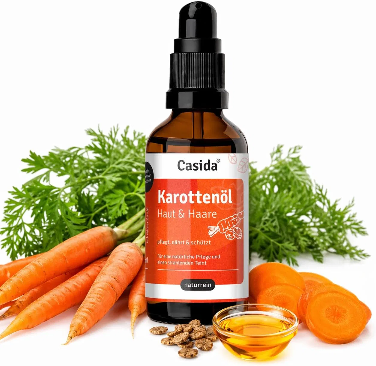 Морковное масло Casida для кожи и волос, 50 мл Casida