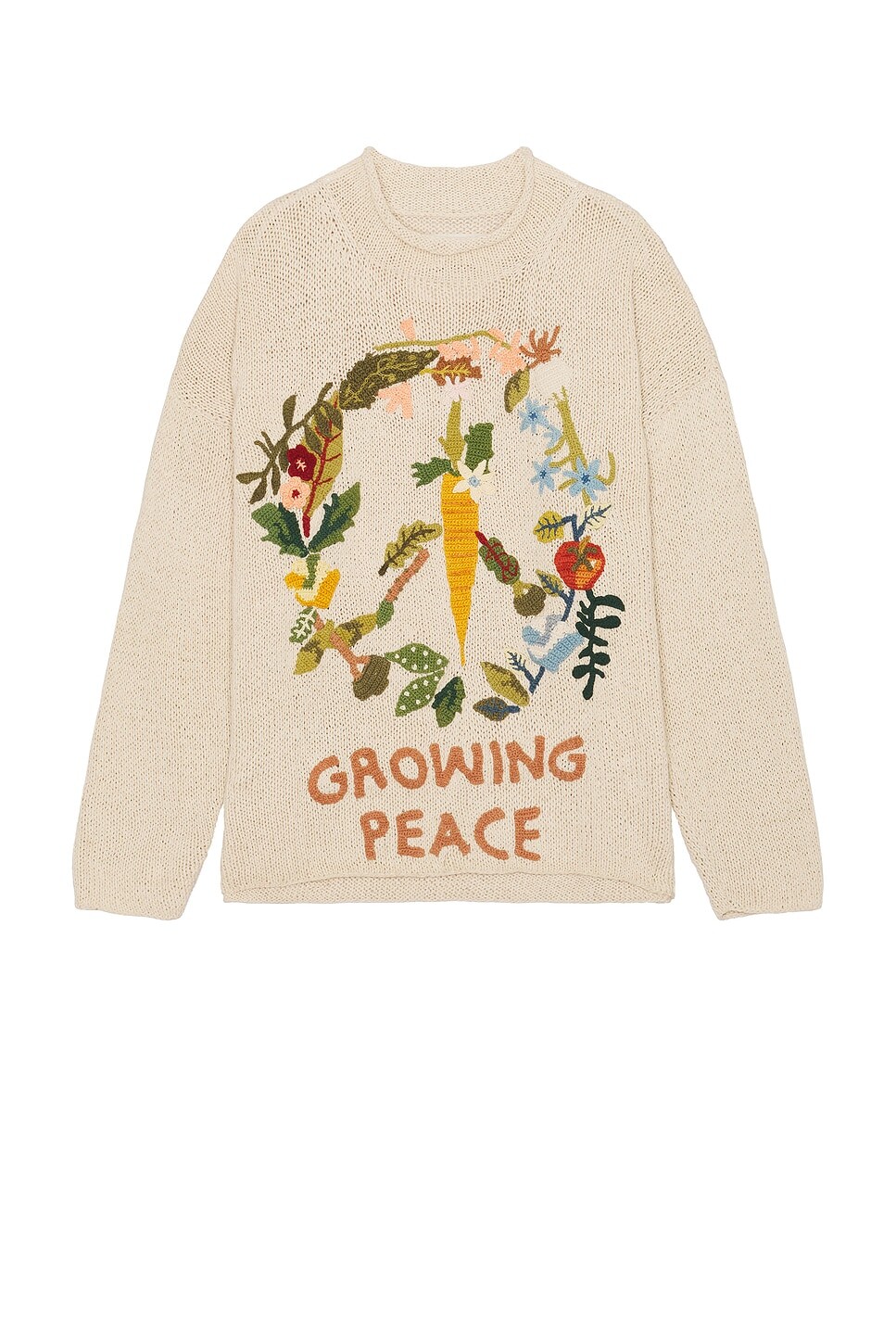 

Свитер мужской Twinsun Rollneck Story Mfg., цвет Ecru Growing Peace