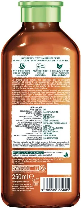 Шампунь против перхоти «Anti Dandruff» 250 мл от Naturé Moi Naturé Moi — фото 2