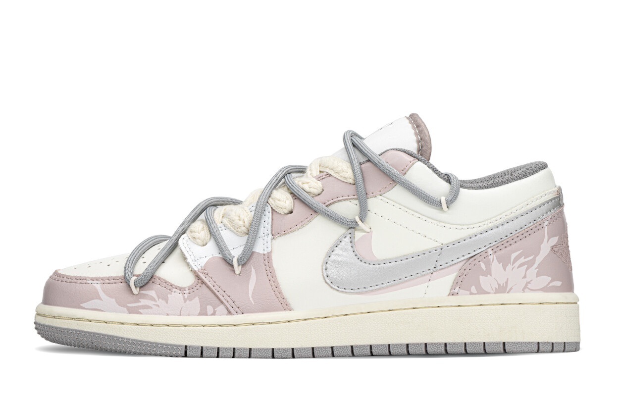 

Jordan Air Jordan 1 винтажные баскетбольные кроссовки женские, Gray/Pink