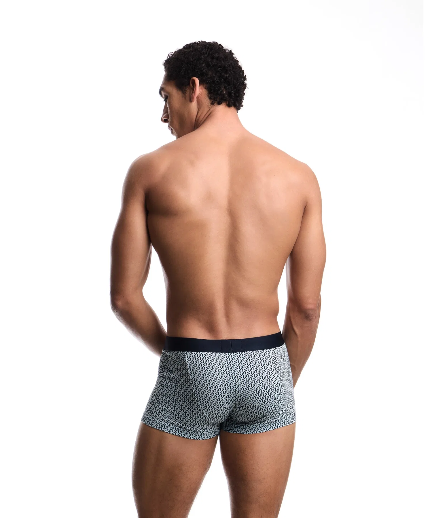 <Эксклюзивно онлайн> [Emporio Armani] Боксерские шорты, комплект из 2 штук, трикотажная ткань с комбинированным принтом — фото 4