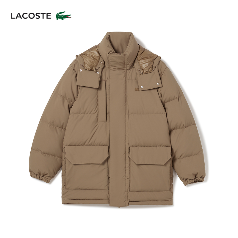 

Пуховик теплый мужской Lacoste, хаки