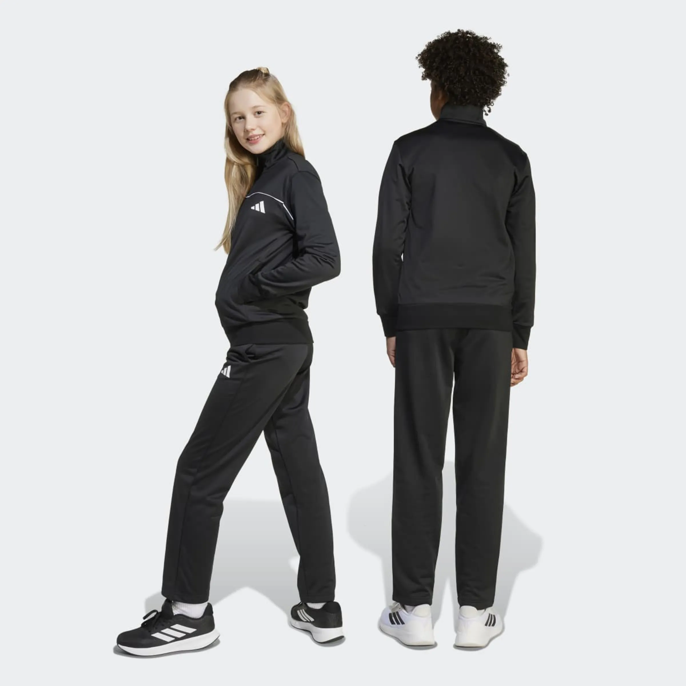 Детский спортивный костюм Tricot Colour Pop Adidas, черный — фото 2