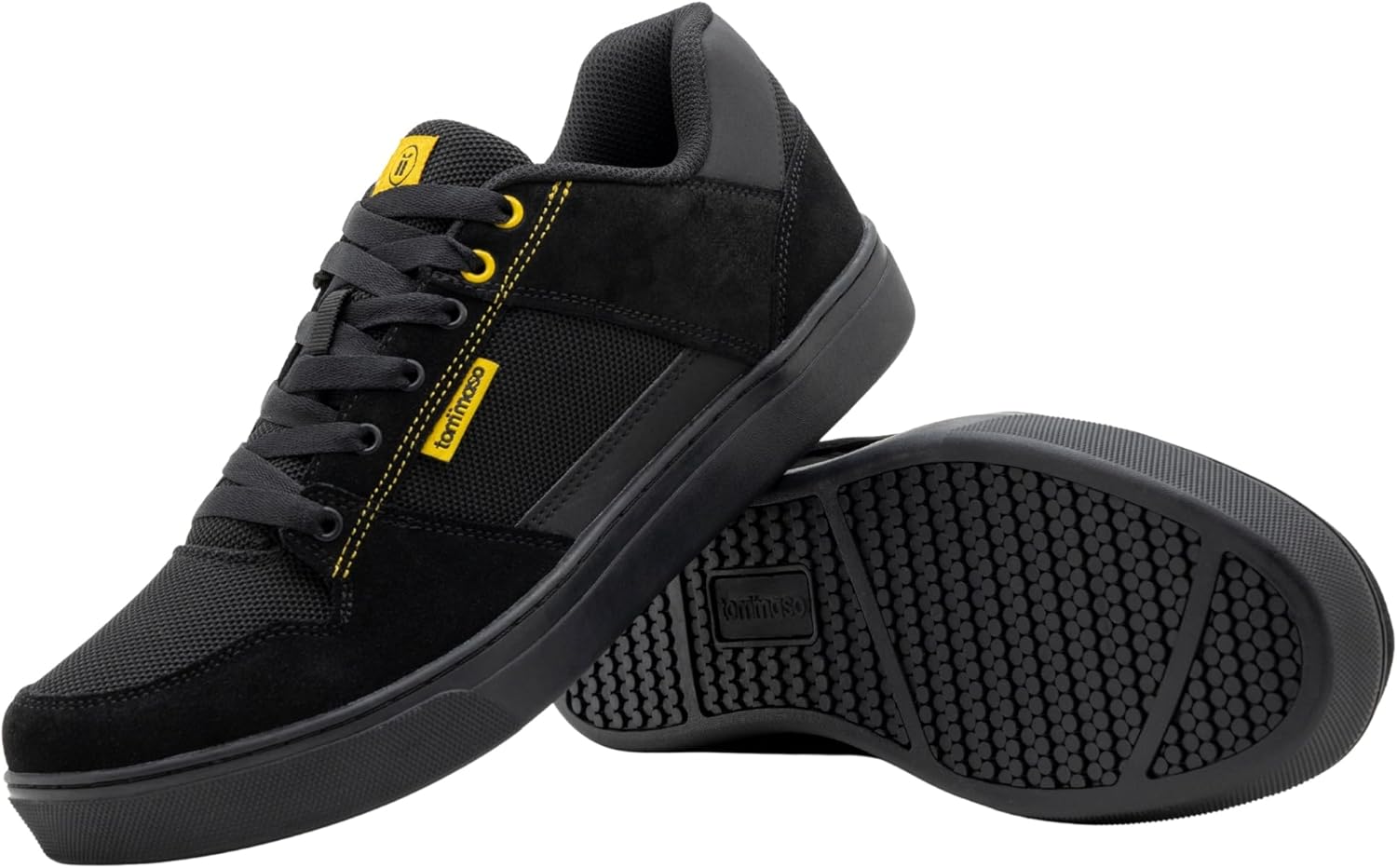 

Велосипедные туфли Tommaso для мужчин - удобные MTB обувь для катания по тропам, гравию, BMX и для повседневной езды - велосипедные кроссовки без креплений, черный