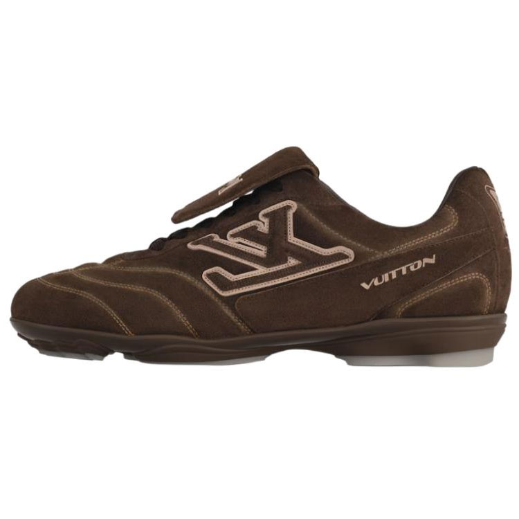 

LOUIS VUITTON Кроссовки Footprint Soccer Low Top повседневные унисекс темно-коричневые