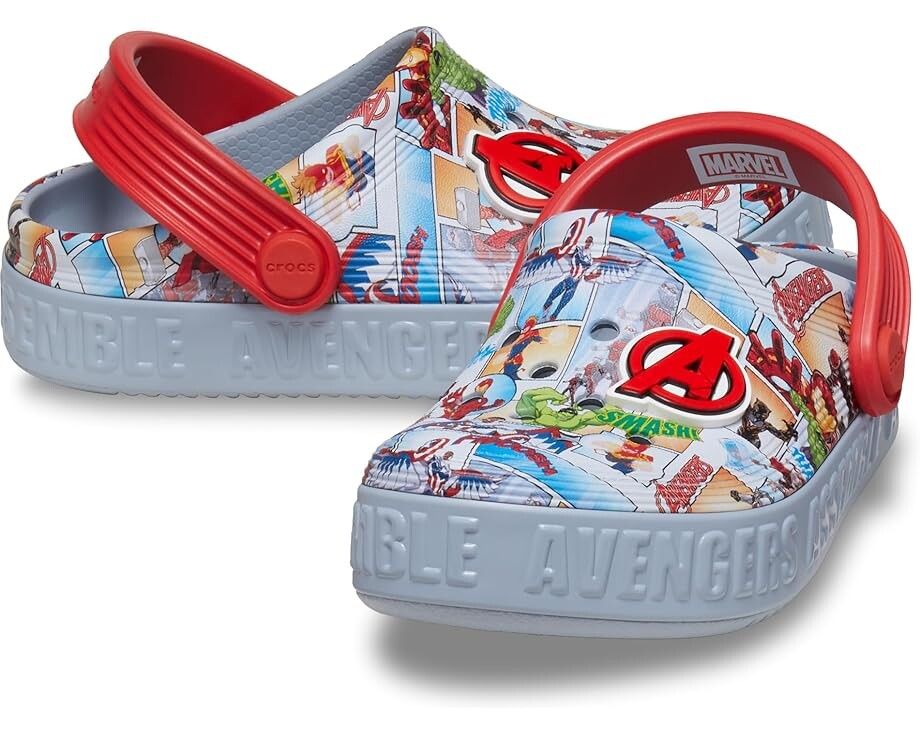 

Сабо Crocs Kids Avengers Off Court Clogs, цвет Blue Grey