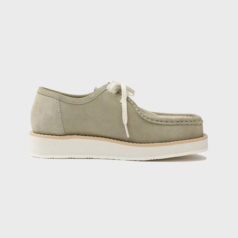 Мужские замшевые тирольские туфли Casual Sole, цвета хаки, от Firenze.A — фото 4