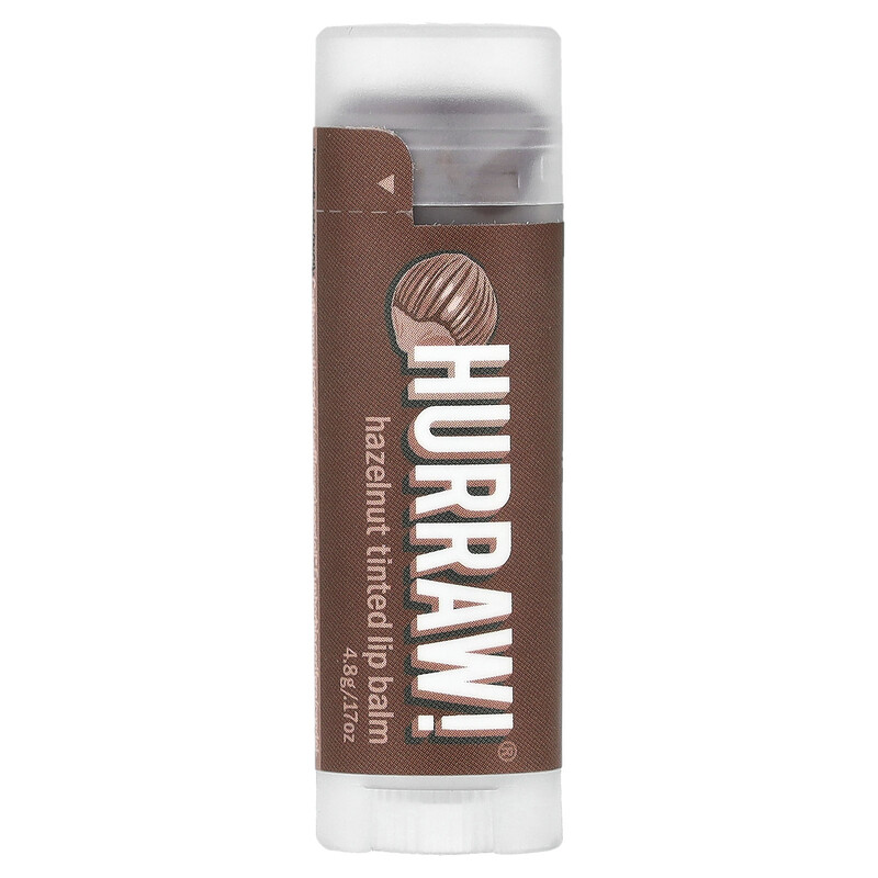 

Hurraw! Balm, Тонирующий бальзам для губ, с фундуком, 4,8 г (0,17 унции)
