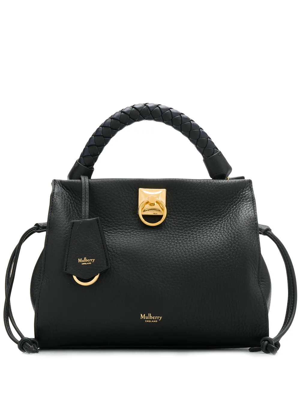 

Маленькая сумка Iris из зернистой кожи Mulberry, черный
