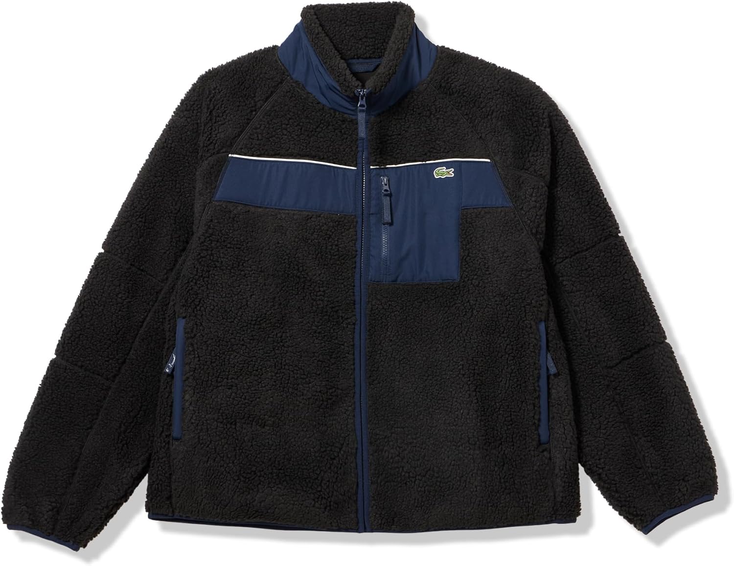 

Толстовка Lacoste mens Colorblock Sherpa Fleece Jacket, Black/Navy Blue, Черный, Толстовка Lacoste mens Colorblock Sherpa Fleece Jacket, Black/Navy Blue