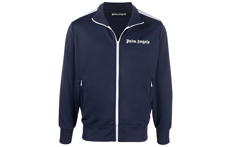 

Куртка мужская Palm Angels спортивная, синий / белый