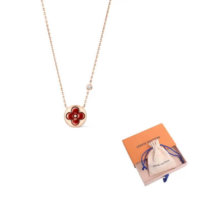 

LOUIS VUITTON Lv Color Blossom Bb подвеска для солнца розовое золото сердолик и diamond