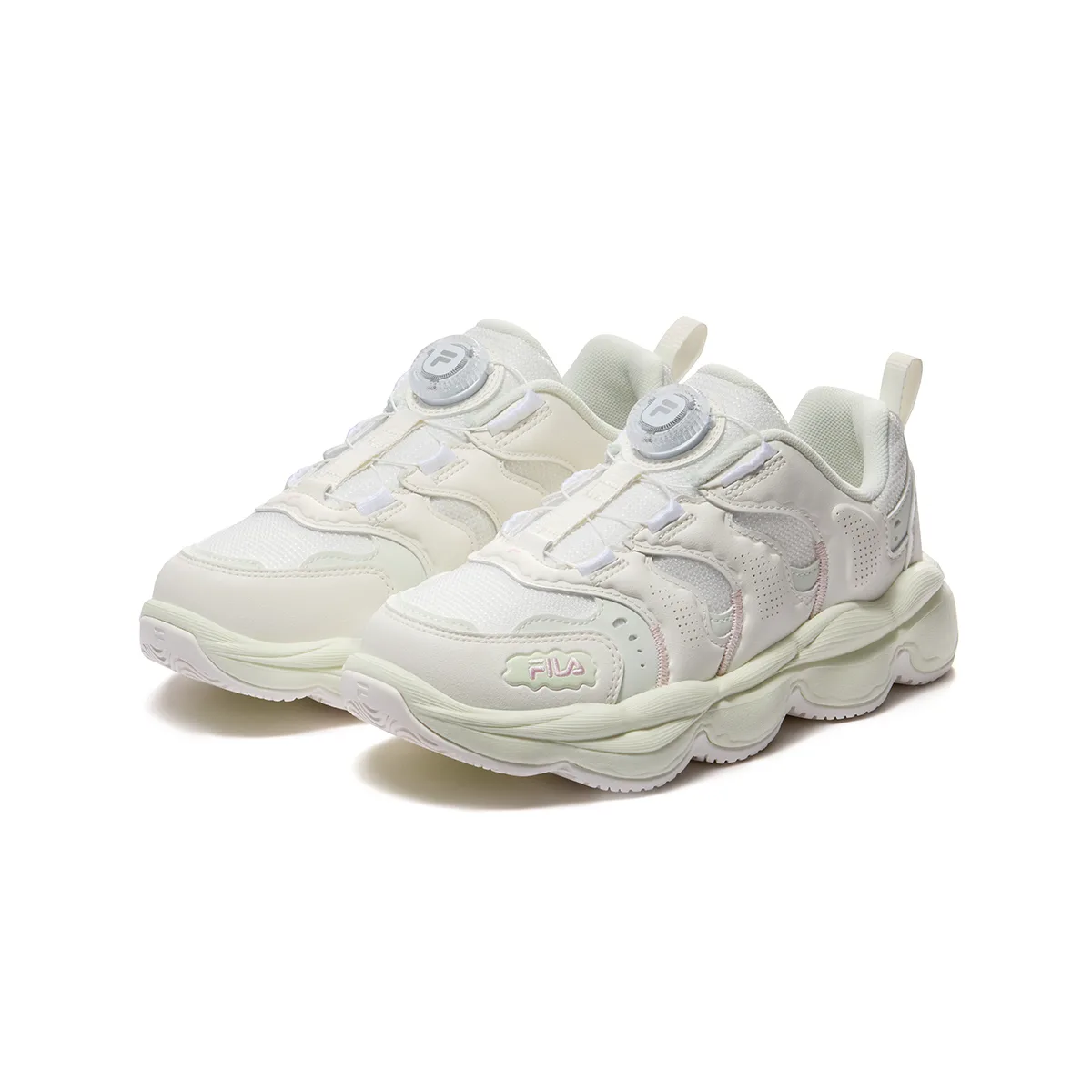 FILA Детские повседневные кроссовки mid-top из синтетической кожи и дышащего текстиля Heritage FHT — фото 4