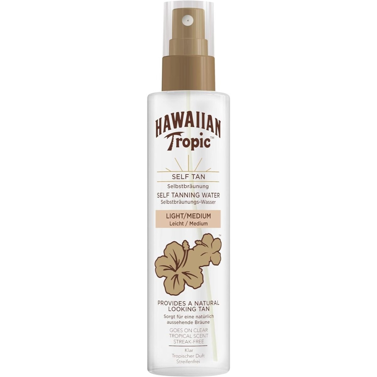 

Hawaiian Tropic, Self Tanning Water Light/Medium, вода для автозагара, 190 мл