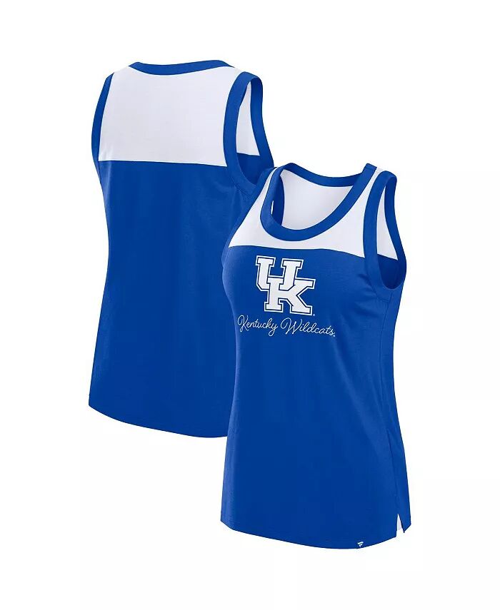 

Женская майка Royal Kentucky Wildcats Crosley с цветными блоками Fanatics, синий