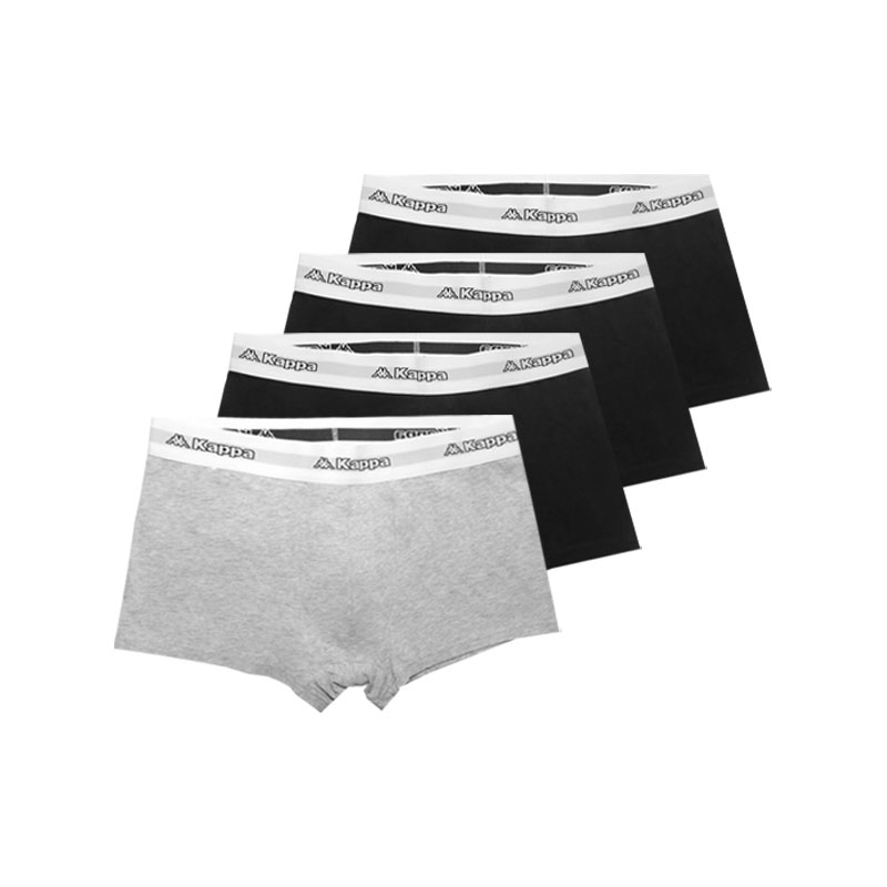 

Мужские трусы-боксеры Kappa, 4 Pack (черный 3+светло-серый)