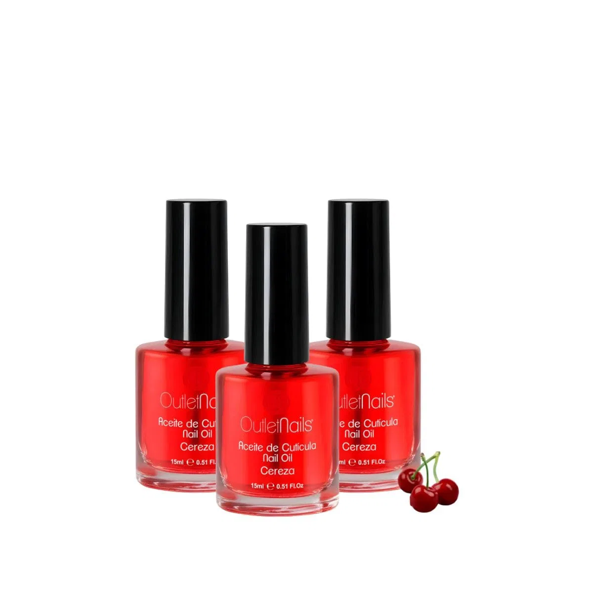 Масло для ногтей Outlet Nails с ароматом клубники, 3 x 15 мл On Outlet Nails