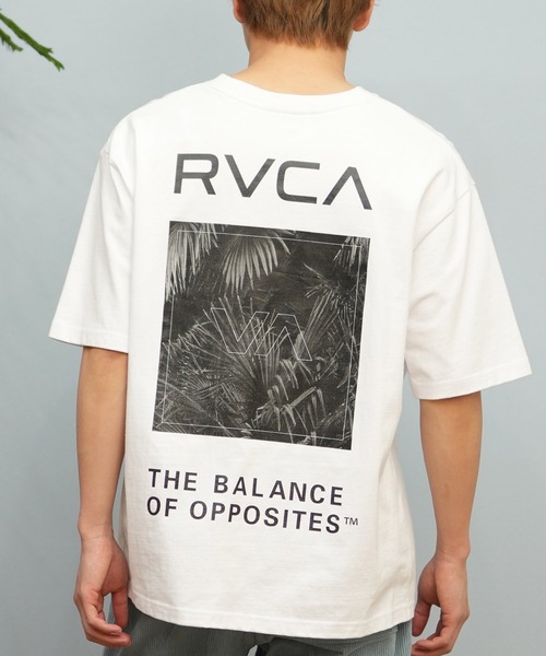 

Футболка с коротким рукавом оверсайз, принт на спине RVCA, белый