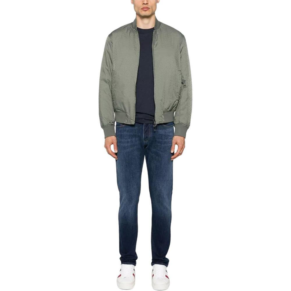 Узкие джинсы Skinny Leg EMPORIO ARMANI, индиго — фото 2