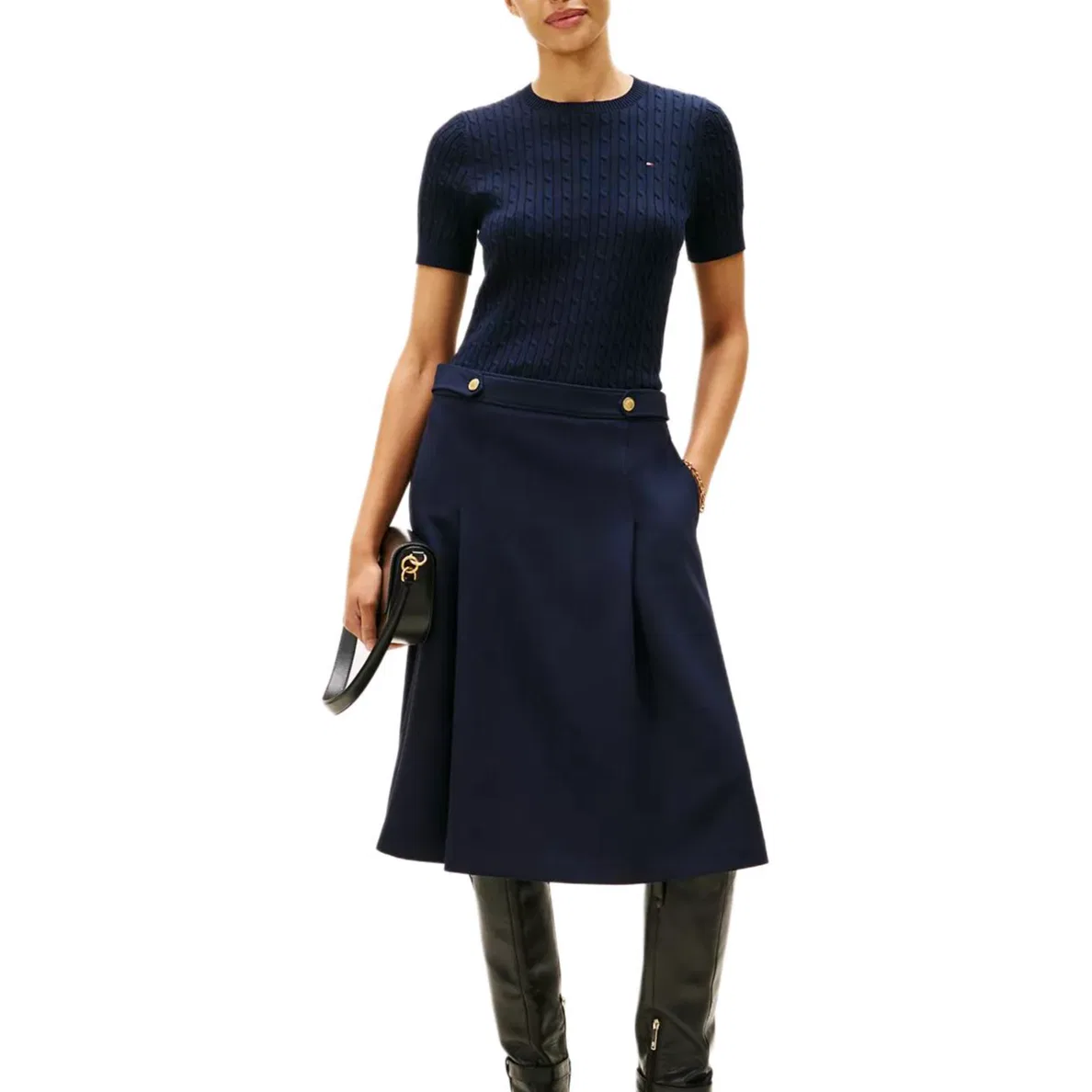 Свитер женский Marine Blue с круглым вырезом Tommy Hilfiger — фото 2