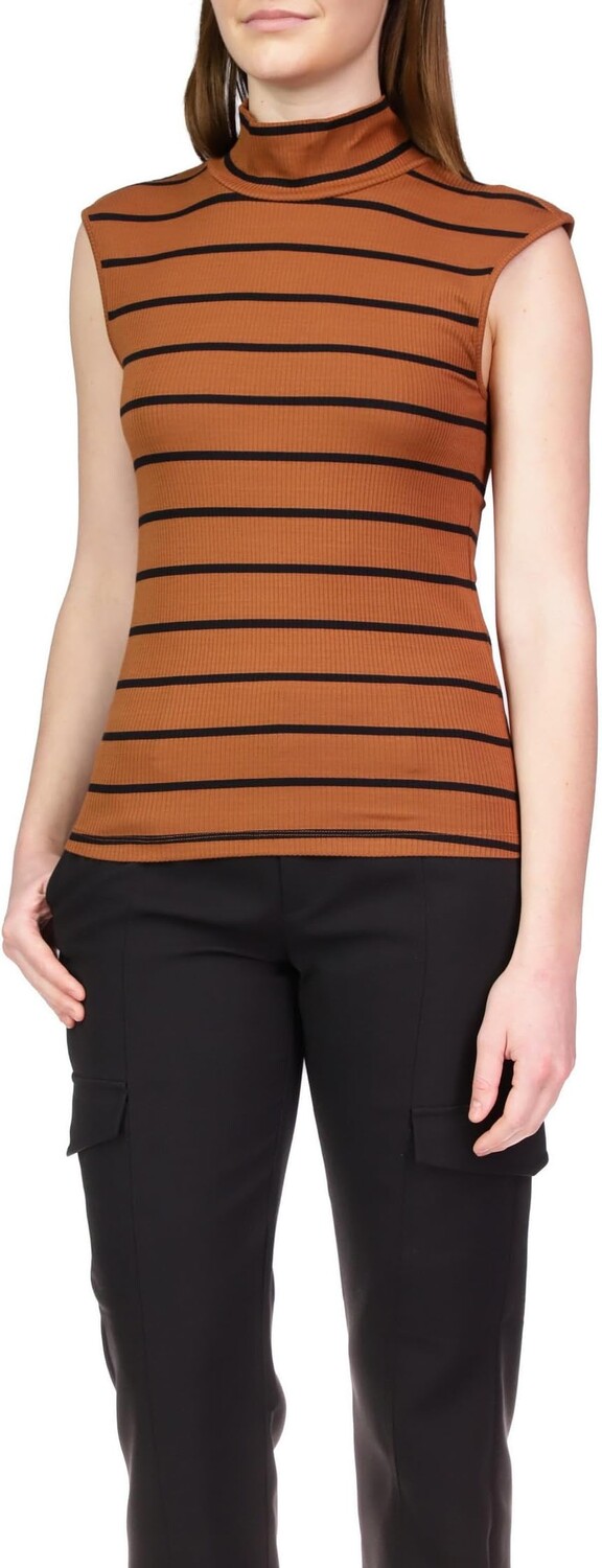 

Топ Sanctuary Essential Mock 2.0, цвет Caramel Cafe/Black Stripe