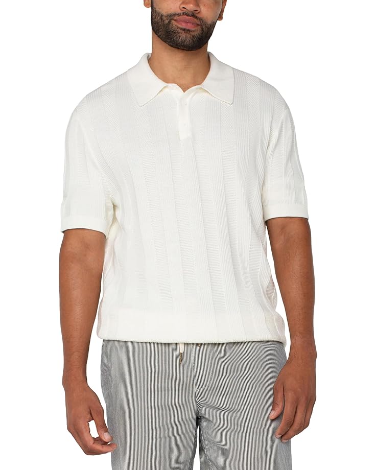 

Свитер Liverpool Los Angeles Short Sleeve Sweater Knit Polo, цвет Ivory