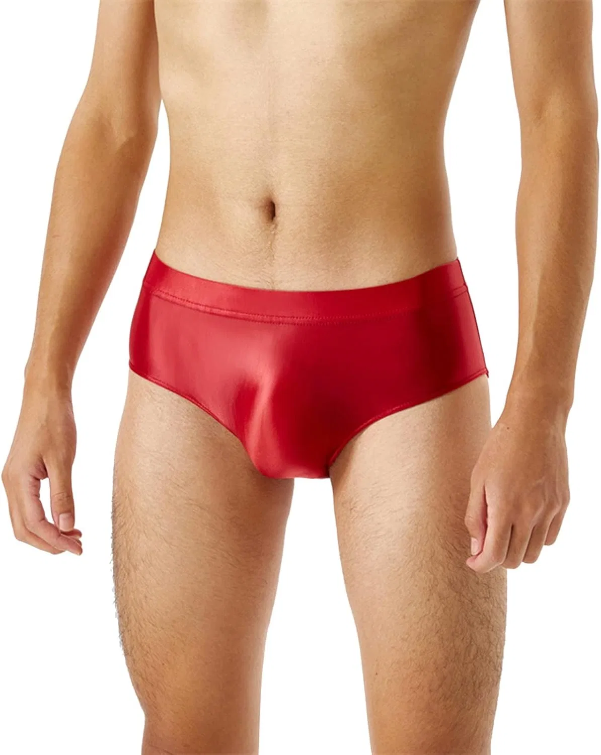 Трусы, ультра-мягкие, High Waist Plus Size Underwear, красный