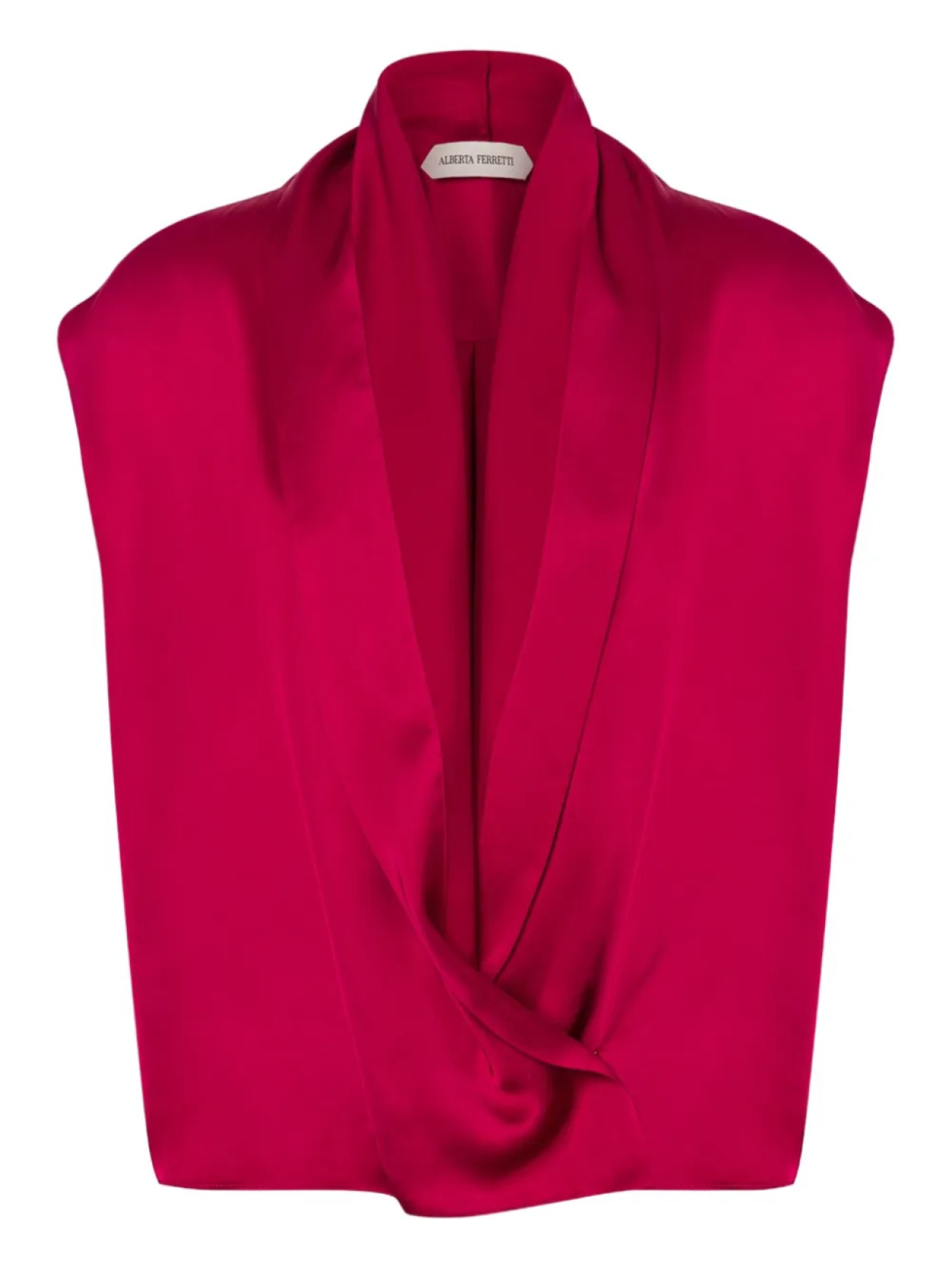 

Alberta Ferretti атласная блузка, розовый
