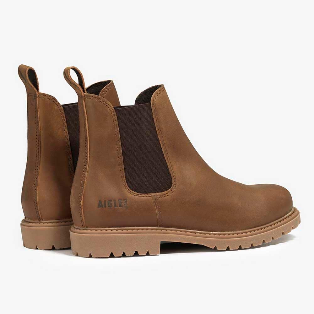 Мужские классические ботинки челси Aigle, коричневый — фото 4