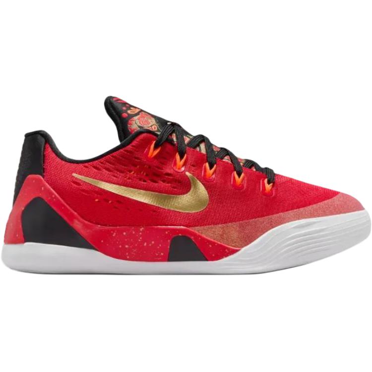 Nike Kobe 9 Rebound Breathable Support Low top детские баскетбольные кроссовки University Red для подростков — фото 4