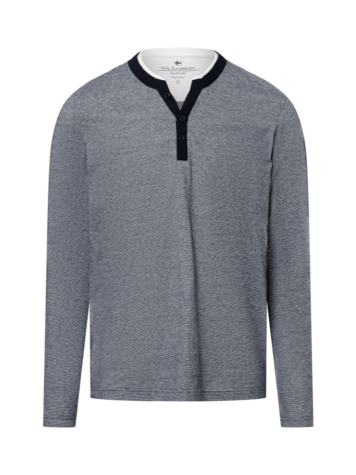 

Футболка Nils Sundström Langarmshirt, цвет marine weiß