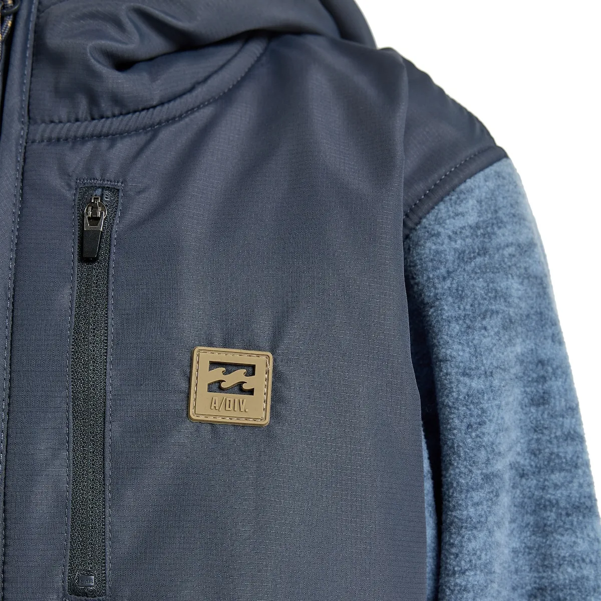 Детская флисовая кофта с молнией Boundary Lite Billabong, синий/серый — фото 4