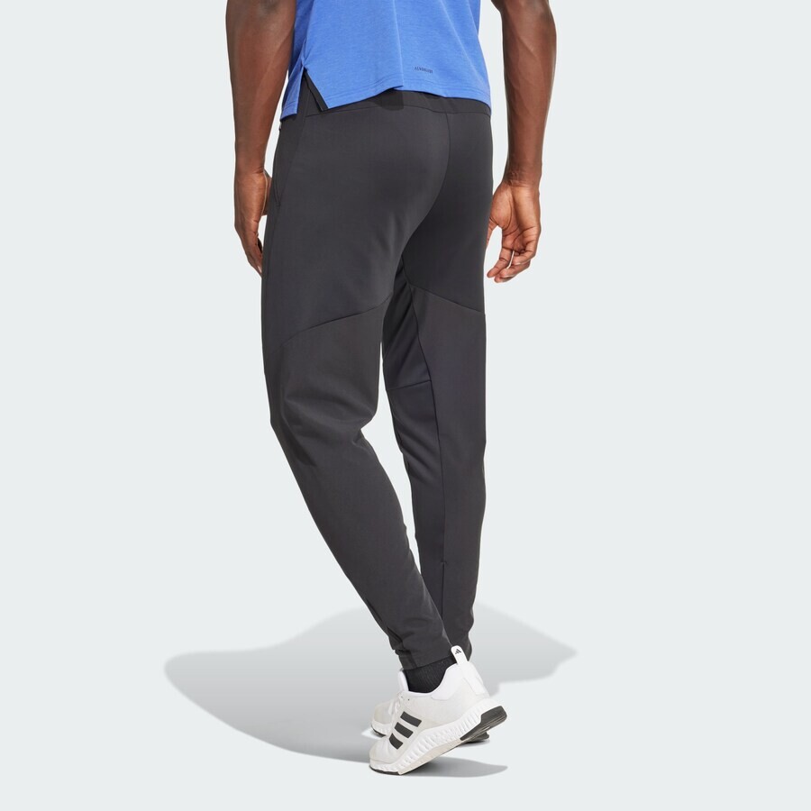 Длинные брюки ADIDAS PERFORMANCE Tapered Workout Pants Designed for Training, черный — фото 4