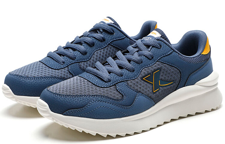 Кроссовки XTEP Lifestyle Shoes Men Low-top Grey Blue/licorice Yellow, желтый — фото 3