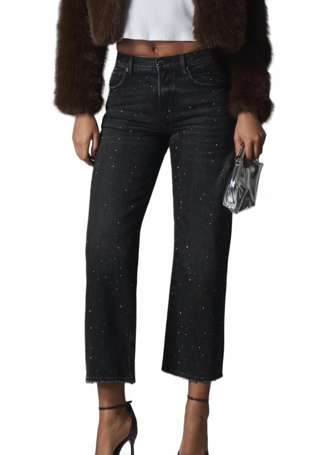 

PISTOLA Джинсы Lexi с вышивкой в ​​серебряном цвете