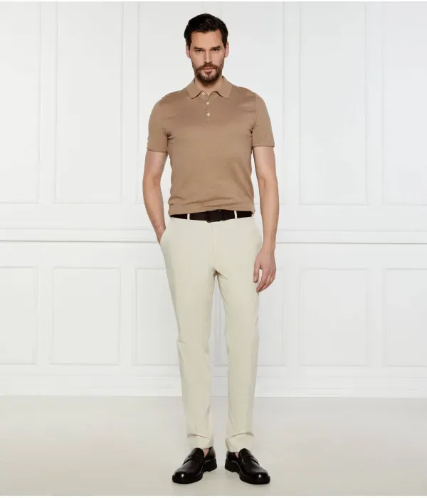 Брюки-Чиносы из жатой ткани regular fit Calvin Klein, кремовый — фото 2