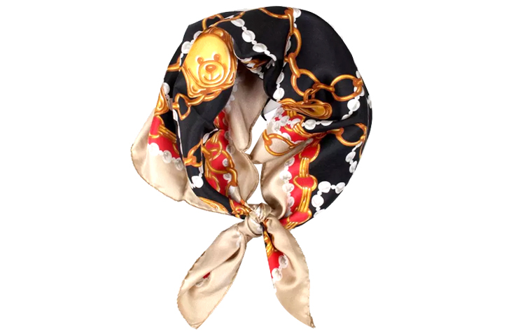 

Шелковый платок унисекс MOSCHINO