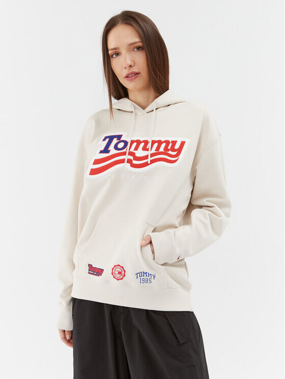 

Толстовка свободного кроя Tommy Jeans, бежевый