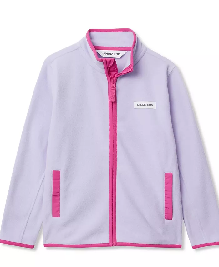 

Детская куртка с полной молнией Anyweather Fleece Lands' End, фиолетовый