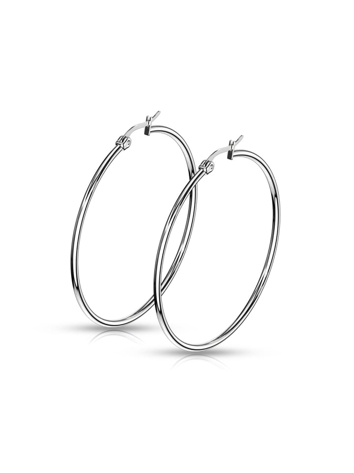 

Bungsa Серебряные серьги-кольца