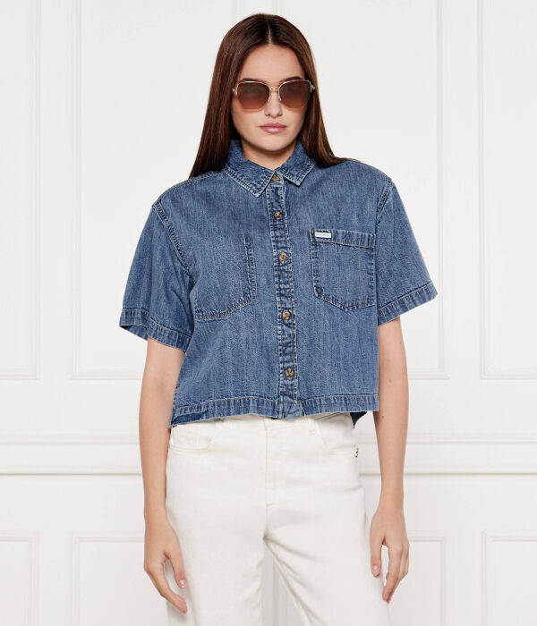 

Рубашка джинсовая Loose fit Guess Jeans, синий