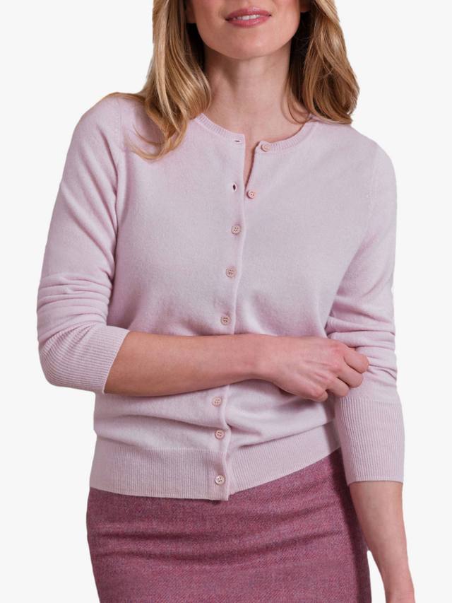 

Кашемировый кардиган с круглым вырезом горловины Pure Collection, цвет Soft Oyster