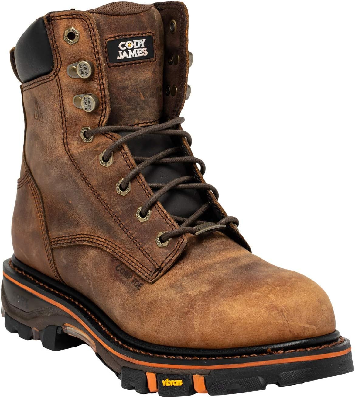 

Мужские ботинки Cody James Decimator 8 мягкий носок - Drl-1-A, коричневый