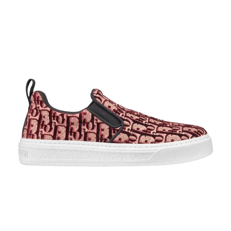 

Шлепанцы Dior Wmns Solar Slip-On Dior Oblique - Burgundy, красный